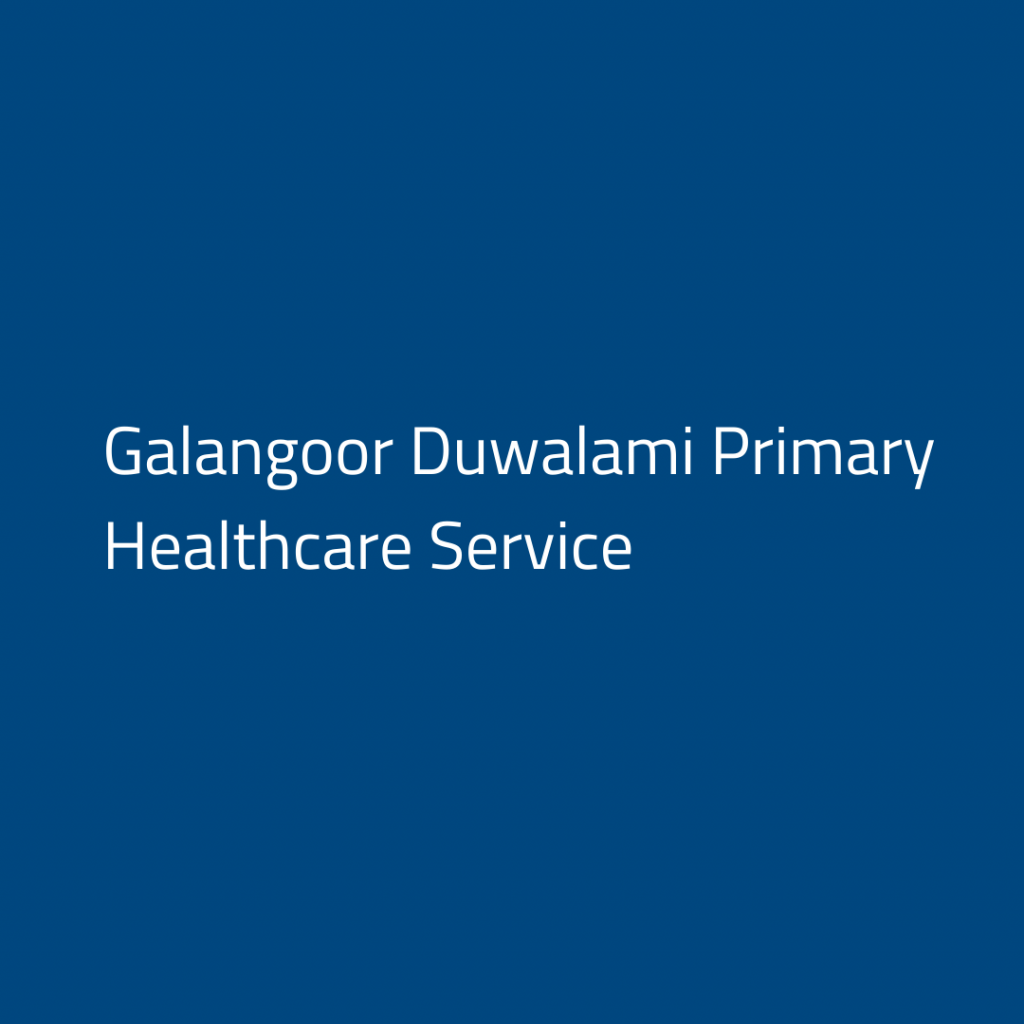 Galangoor Duwalami Primary Healthcare Service